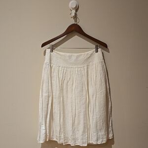 Ralph Lauren Cream A-Line Knee-Length Skirt